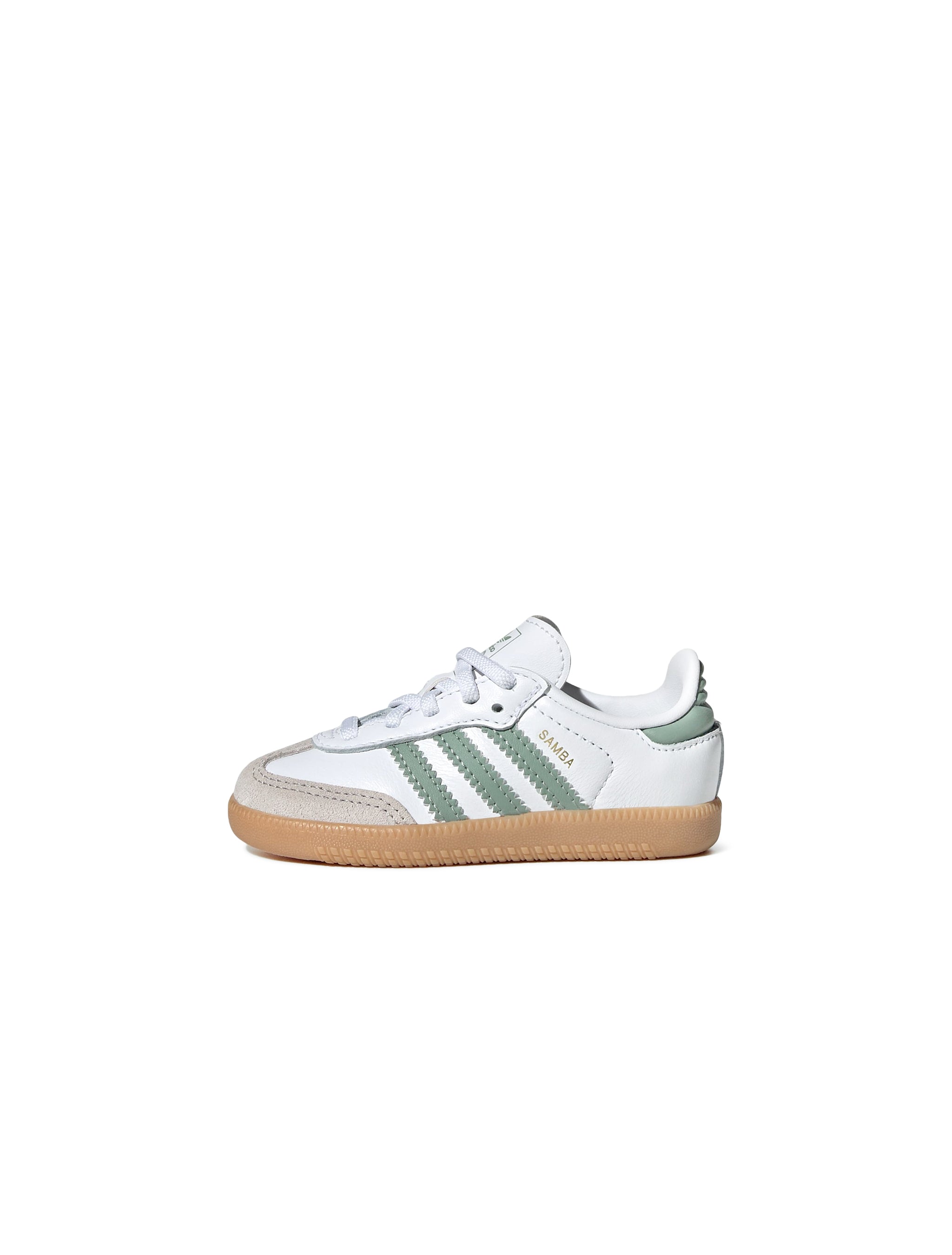 Adidas (TD) Samba - Cloud White/Green